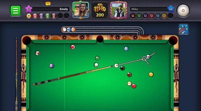 Game bida 8 Ball Pool chơi trên điện thoại (Ảnh: Internet).