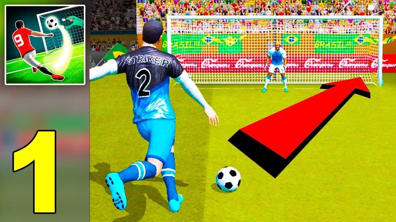 Game sút bóng SOCCER Kicks chơi trên điện thoại (Ảnh: Internet).