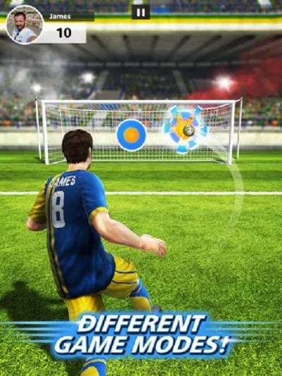 Game sút bóng Football Strike: Online Soccer chơi trên điện thoại (Ảnh: Internet). Game sút bóng Football Strike: Online Soccer chơi trên điện thoại (Ảnh: Internet).