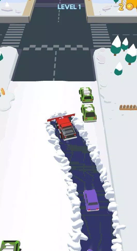 Game Clean Road chủ đề mùa đông (Ảnh: Internet).