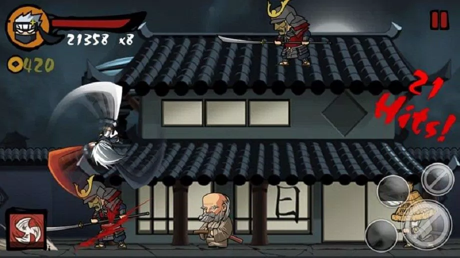 Game Ninja Revenge trên điện thoại (Ảnh: Internet).