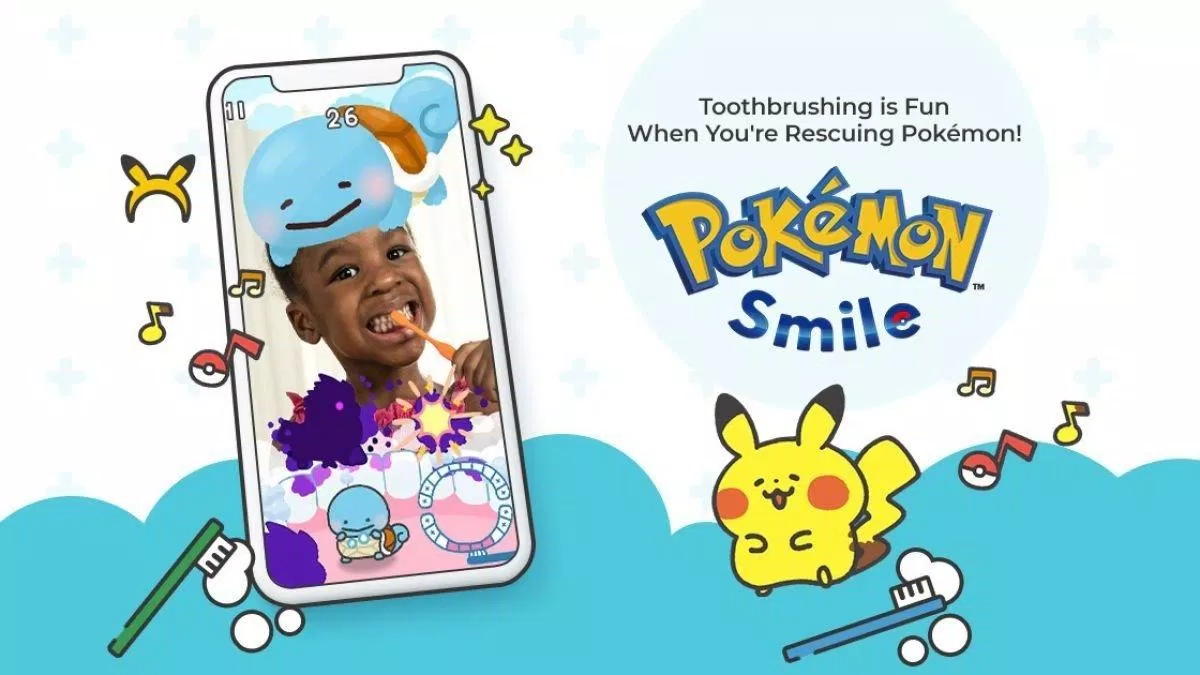 Pokemon Smile khuyến khích trẻ em đánh răng (Ảnh: Internet).