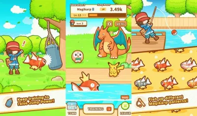 Game Pokemon: Magikarp Jump chơi trên điện thoại (Ảnh: Internet). Game Pokemon: Magikarp Jump chơi trên điện thoại (Ảnh: Internet).