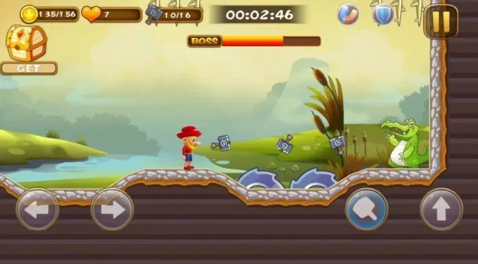 Game Super Adventure of Jabber chơi trên điện thoại (Ảnh: Internet).
