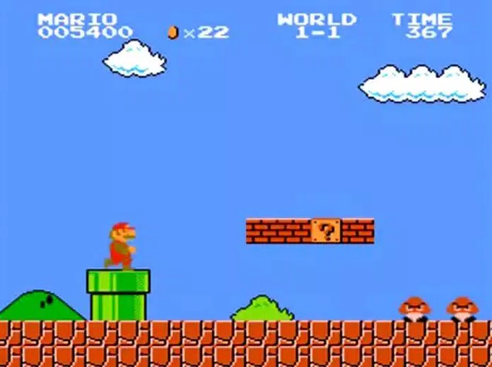 Game Super Mario huyền thoại một thời (Ảnh: Internet).