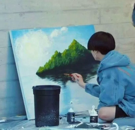 Tranh vẽ tuyệt đẹp của Jungkook (Ảnh: Internet)