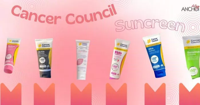 TOP 9 kem chống nắng Cancer Council tốt nhất bảo vệ da hoàn hảo ( Nguồn: BlogAnChoi)