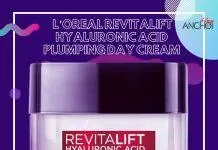 Kem dưỡng L’Oreal Revitalift Hyaluronic Acid Plumping Day Cream được thiết kế dạng hủ thủy tinh trong suốt vô cùng bắt mắt ( Nguồn: BlogAnChoi)