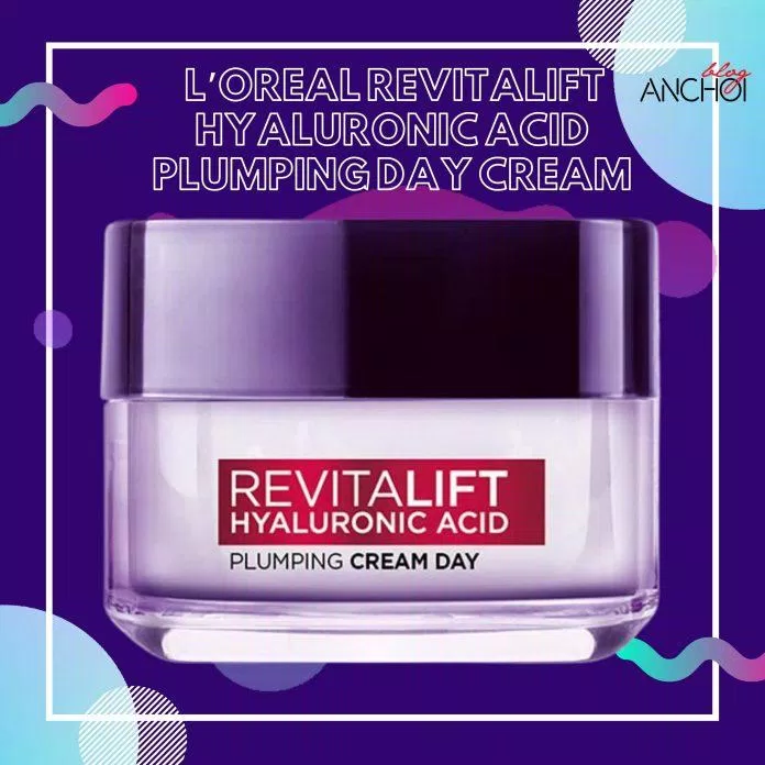 L'Oreal Revitalift Hyaluronic Acid Plumping Day Cream được đựng trong lọ thủy tinh trong suốt bắt mắt (Nguồn: Serumi)