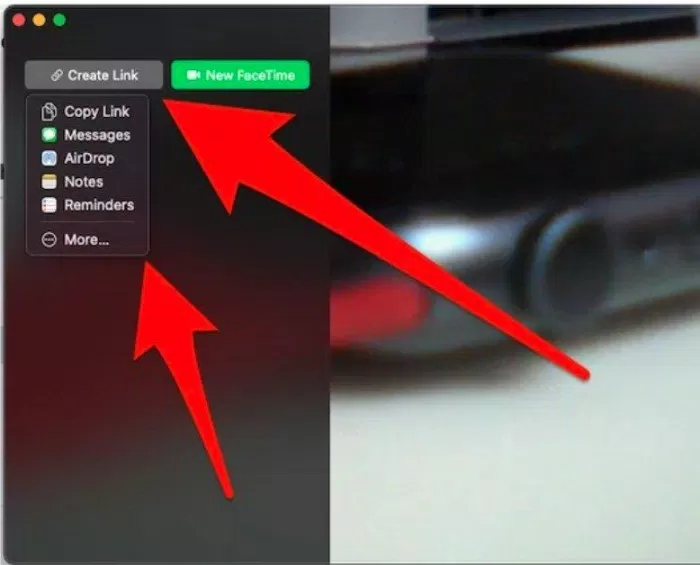 Trên ứng dụng Facetime cho macOS, người dùng sẽ thấy xuất hiện nút bấm "Create Link" để tạo đường dẫn (Ảnh: Internet).