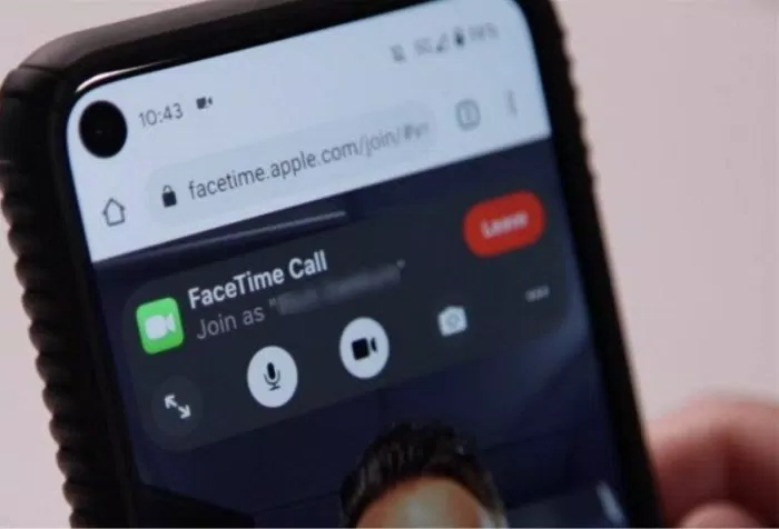 Người dùng Android đang tham gia cuộc gọi FaceTime (Ảnh: Internet).