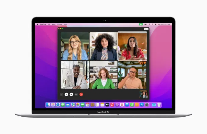 Tính năng Grid View của FaceTime, khá tương đồng với giao diện của Google Meet hay Zoom (Ảnh: Internet). Tính năng Grid View của FaceTime, khá tương đồng với giao diện của Google Meet hay Zoom (Ảnh: Internet).