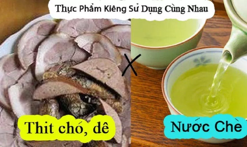 Thịt chó, thịt dê nhiều đạm. Không nên uống nước chè ngay sau khi vừa ăn hai loại thực phẩm này. (Ảnh: Internet)