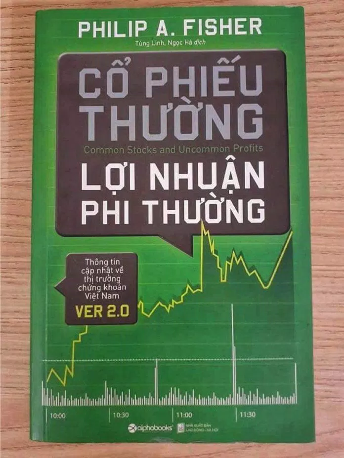 Bìa cuốn sách Cổ phiếu thường lợi nhuận phi thường. (ảnh: BlogAnChoi)