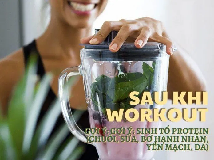 Một ly sinh tố giàu protein sau khi tập luyện giúp phục hồi cơ bắp (Ảnh: Internet). Một ly sinh tố giàu protein sau khi tập luyện giúp phục hồi cơ bắp (Ảnh: Internet).