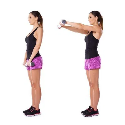 Tập các bài workout với tạ nhẹ (Ảnh: Internet). Tập các bài workout với tạ nhẹ (Ảnh: Internet).