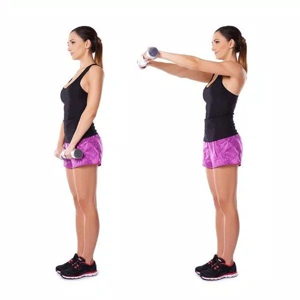Tập các bài workout với tạ nhẹ (Ảnh: Internet). Tập các bài workout với tạ nhẹ (Ảnh: Internet).