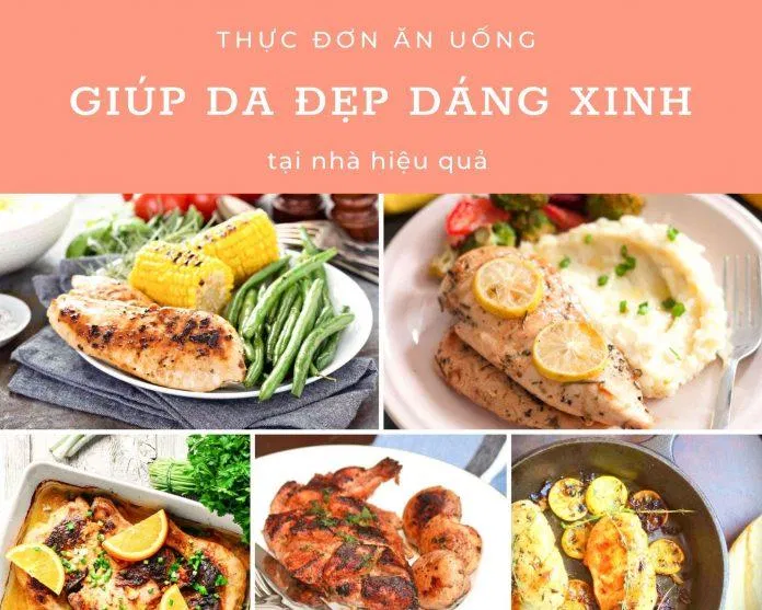 Thực đơn ăn uống giúp da đẹp dáng xinh (Ảnh: Internet). Thực đơn ăn uống giúp da đẹp dáng xinh (Ảnh: Internet).