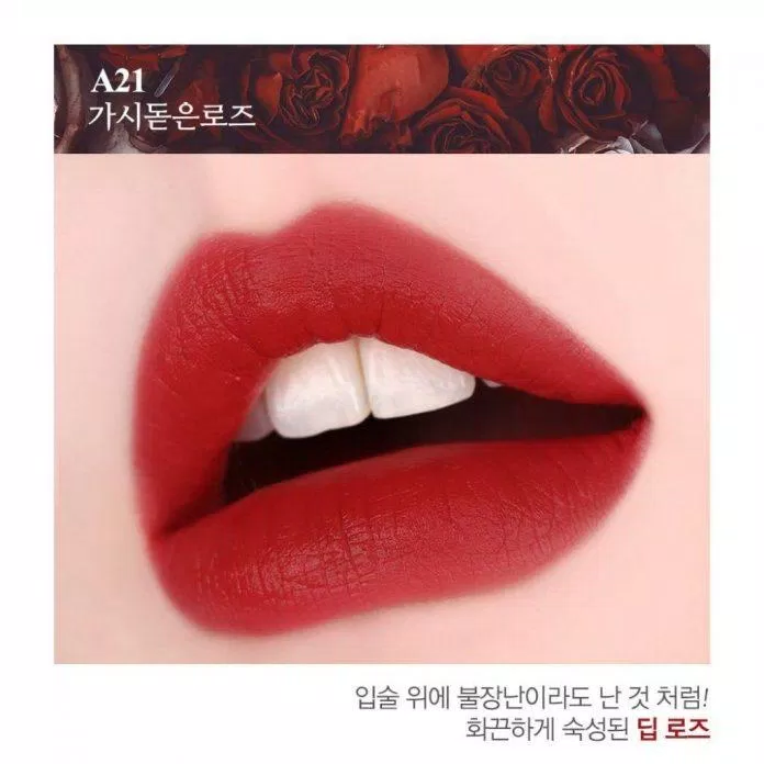 Black Rouge Air Fit Velvet Tint Ver 4 - A21 Prickly Rose ( Nguồn: Internet )