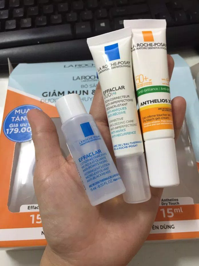 La Roche-Posay bộ 3 món giúp làm dịu, trị mụn và bảo vệ da (Nguồn: Internet)