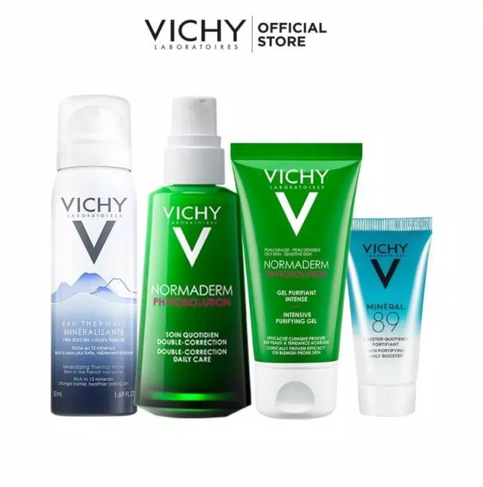 Bộ sản phẩm Vichy Normaderm Phytosolution giúp trị mụn chuyên sâu (Nguồn: Internet)