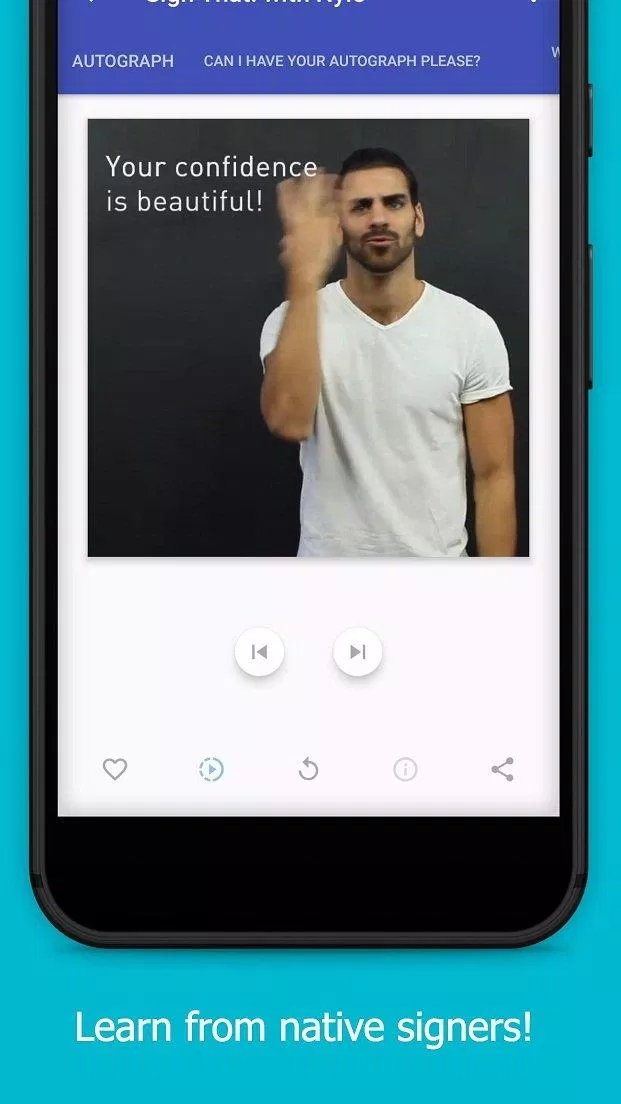 Ứng dụng tự học ngôn ngữ ký hiệu The ASL App trên điện thoại (Ảnh: Internet). Ứng dụng tự học ngôn ngữ ký hiệu The ASL App trên điện thoại (Ảnh: Internet).