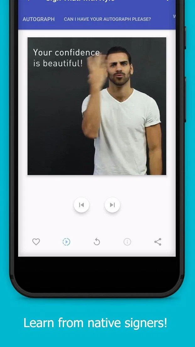 Ứng dụng tự học ngôn ngữ ký hiệu The ASL App trên điện thoại (Ảnh: Internet). Ứng dụng tự học ngôn ngữ ký hiệu The ASL App trên điện thoại (Ảnh: Internet).