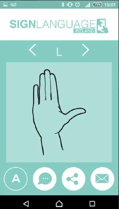 Ứng dụng tự học ngôn ngữ ký hiệu Sign Language Alphabet Ireland trên điện thoại (Ảnh: Internet). Ứng dụng tự học ngôn ngữ ký hiệu Sign Language Alphabet Ireland trên điện thoại (Ảnh: Internet).