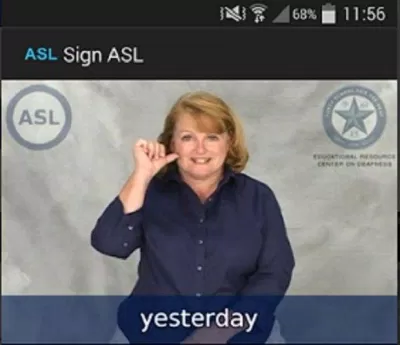 Ứng dụng tự học ngôn ngữ ký hiệu Sign ASL trên điện thoại (Ảnh: Internet).