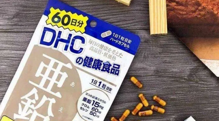 Viên uống đẹp da, trị mụn DHC Zinc (Ảnh: Internet).