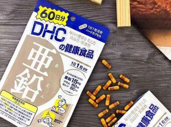 Viên uống đẹp da, trị mụn DHC Zinc (Ảnh: Internet).