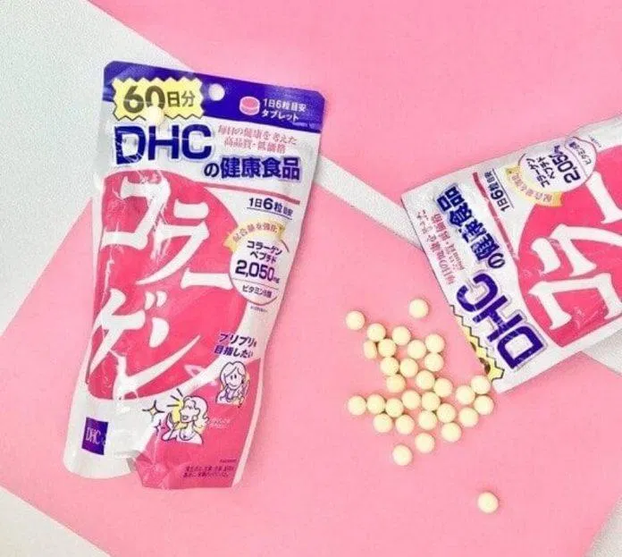 Viên uống đẹp da, chống lão hóa DHC Collagen (Ảnh: Internet).