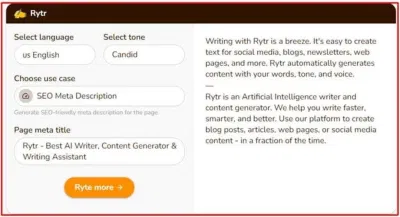 Đoạn văn được viết bởi trí tuệ nhân tạo của trang web Rytr.me (Nguồn: Internet)