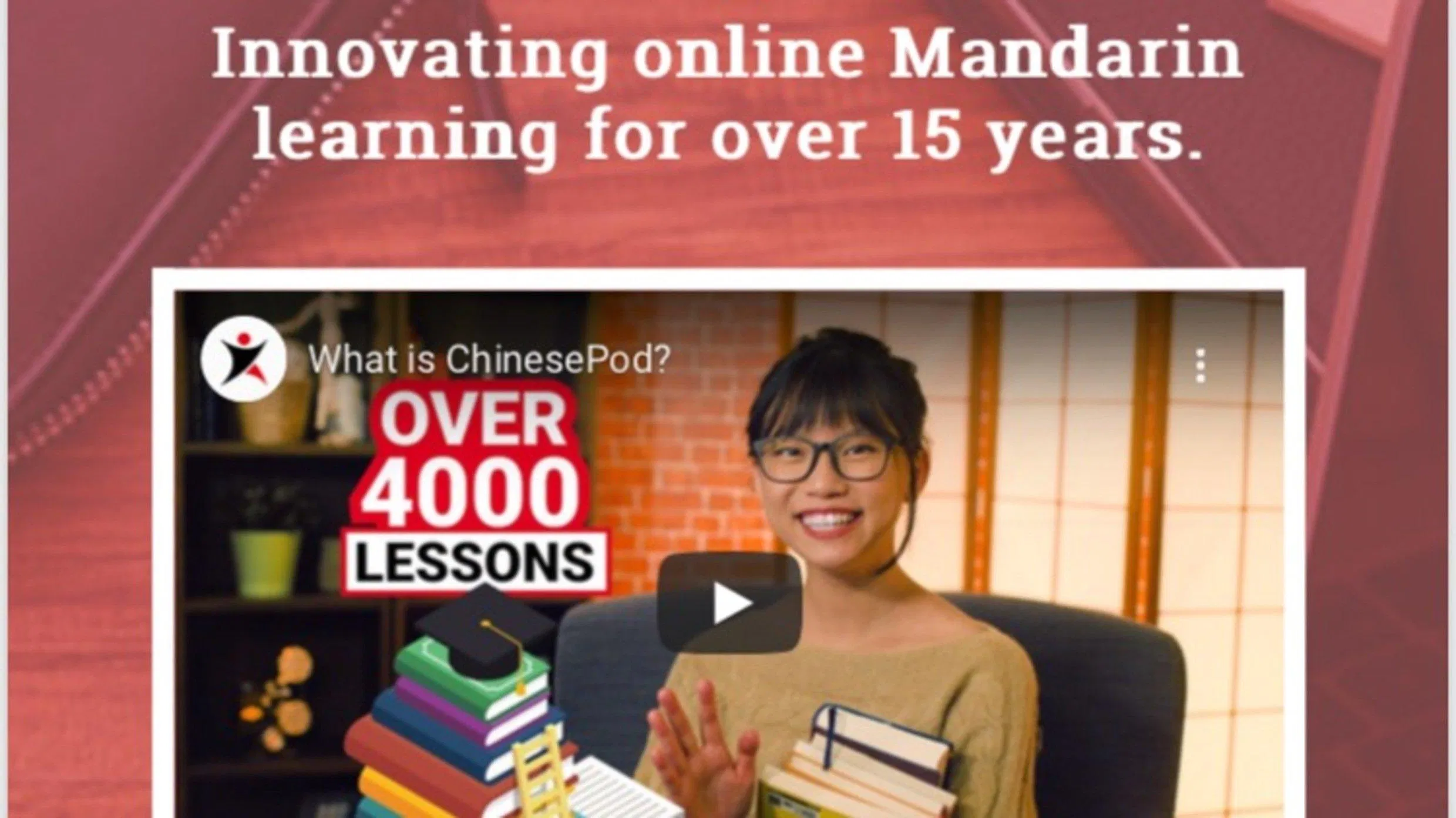 Website song ngữ Anh Trung Chinese Pod (Nguồn: https://chinesepod.com/library/courses/)