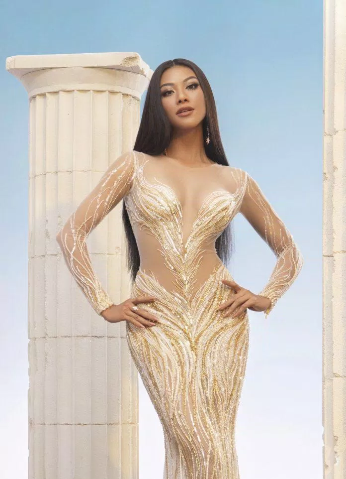 Á hậu Kim Duyên vừa chinh chiến trên đấu trường nhan sắc Miss Universe 2021 với kết quả Top 16 chung cuộc (Nguồn: Internet)