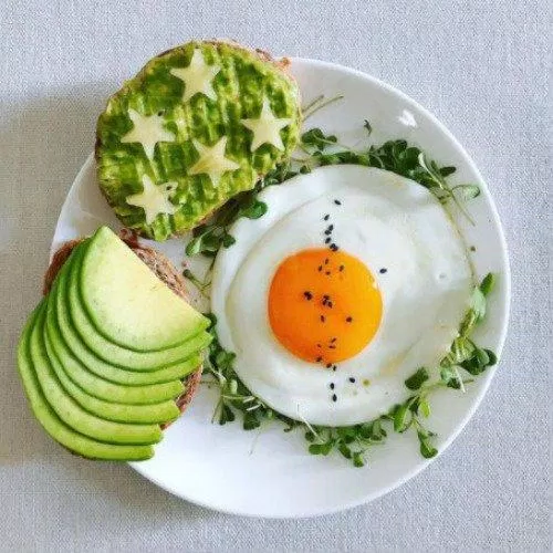 Một bữa sáng đầy đủ dinh dưỡng trong quá trình giảm cân (Ảnh: Internet).
