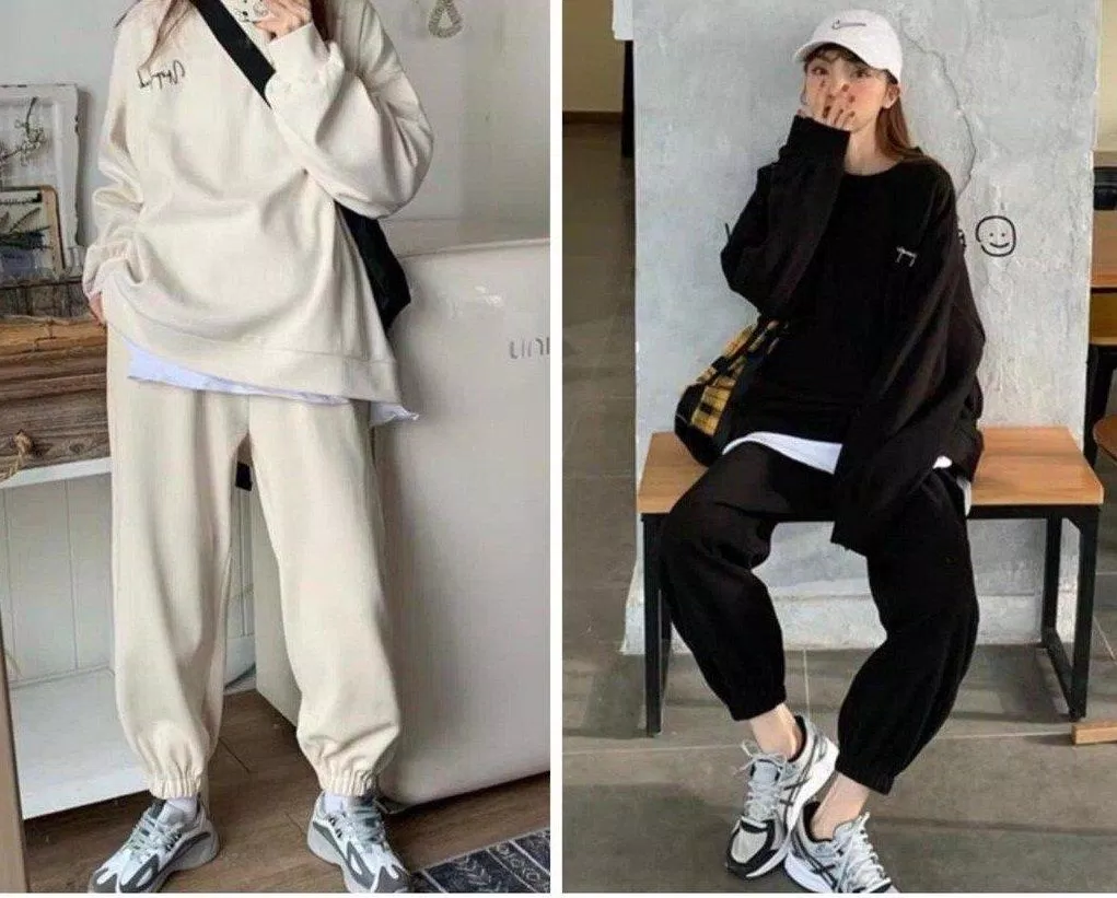 11-Jogger phối cùng áo sweater, dành cho những nàng yêu thích style cá tính ( Ảnh: internet)