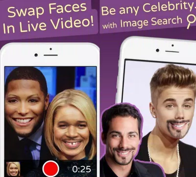 Ứng dụng Face Swap Live trên điện thoại (Ảnh: Internet). Ứng dụng Face Swap Live trên điện thoại (Ảnh: Internet).