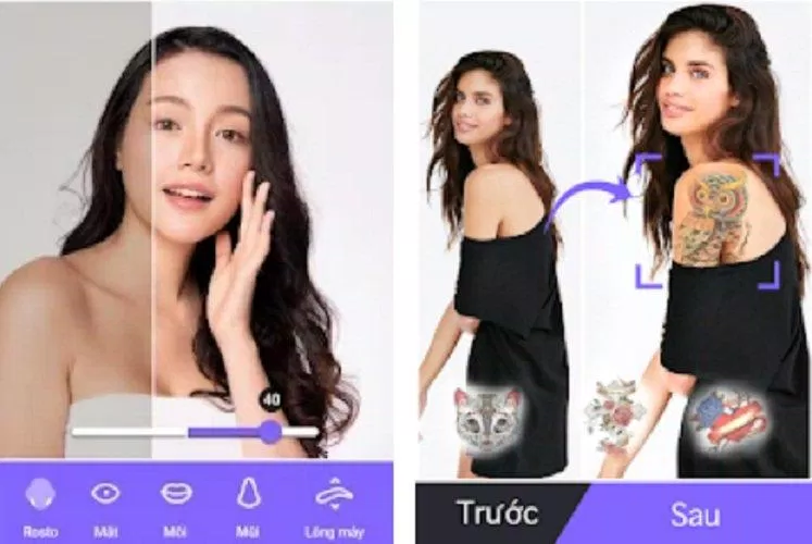 Ứng dụng Body Editor trên điện thoại (Ảnh: Internet). Ứng dụng Body Editor trên điện thoại (Ảnh: Internet).