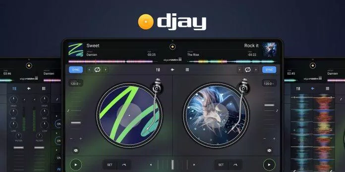 Ứng dụng djay trên điện thoại (Ảnh: Internet). Ứng dụng djay trên điện thoại (Ảnh: Internet).