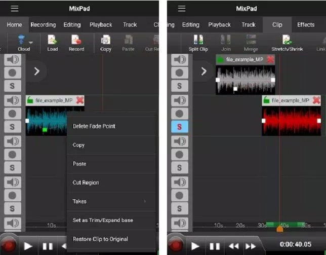 Ứng dụng MixPad Multitrack Mixer trên điện thoại (Ảnh: Internet). Ứng dụng MixPad Multitrack Mixer trên điện thoại (Ảnh: Internet).