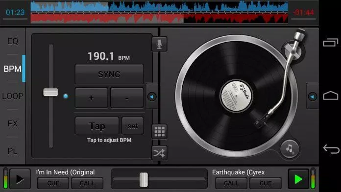 Ứng dụng DJ Studio 5 trên điện thoại (Ảnh: Internet). Ứng dụng DJ Studio 5 trên điện thoại (Ảnh: Internet).