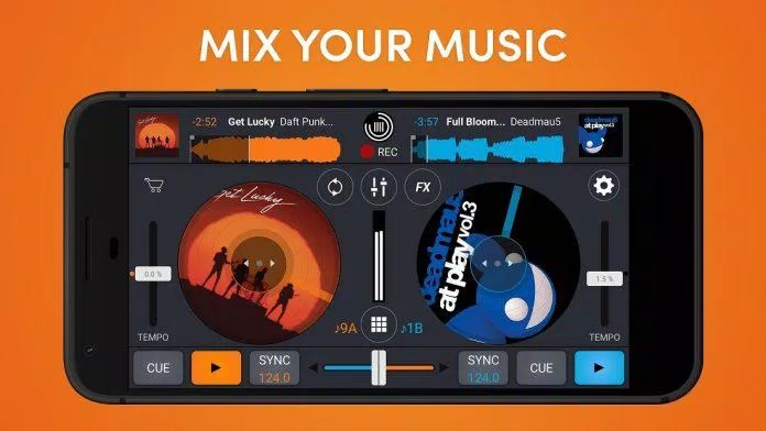 Ứng dụng Cross DJ Free trên điện thoại (Ảnh: Internet). Ứng dụng Cross DJ Free trên điện thoại (Ảnh: Internet).