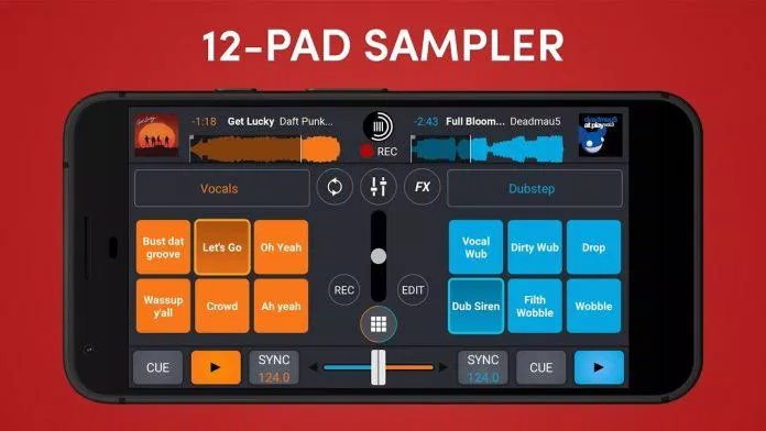 Ứng dụng Cross DJ Free trên điện thoại (Ảnh: Internet).