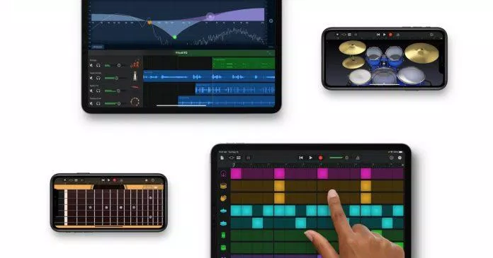 Ứng dụng GarageBand trên điện thoại (Ảnh: Internet).