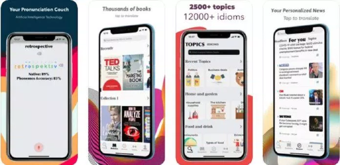 App Moress tự học tiếng Anh trên điện thoại (Ảnh: Internet). App Moress tự học tiếng Anh trên điện thoại (Ảnh: Internet).