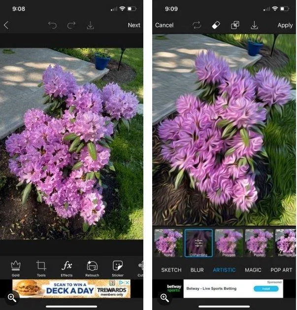 Biến ảnh chụp thành tranh vẽ với PicsArt (Ảnh: Internet). Biến ảnh chụp thành tranh vẽ với PicsArt (Ảnh: Internet).