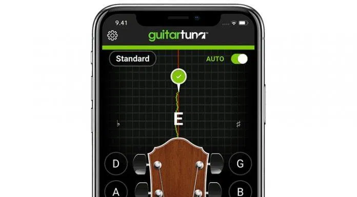 Ứng dụng GuitarTuna trên điện thoại (Ảnh: Internet). Ứng dụng GuitarTuna trên điện thoại (Ảnh: Internet).