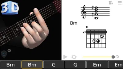 Ứng dụng Guitar 3D Chords trên điện thoại (Ảnh: Internet). Ứng dụng Guitar 3D Chords trên điện thoại (Ảnh: Internet).