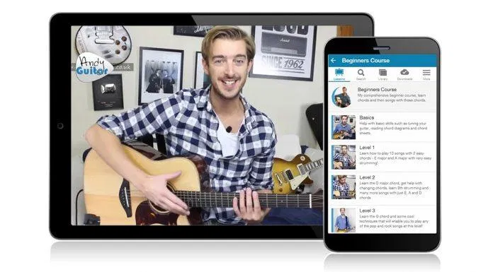 Ứng dụng Andy Guitar trên điện thoại (Ảnh: Internet). Ứng dụng Andy Guitar trên điện thoại (Ảnh: Internet).
